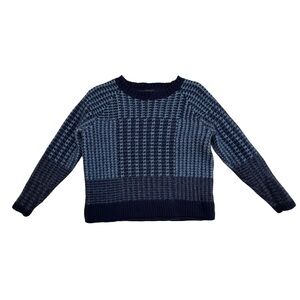 Women's Blue Houndstooth Pendleton Sweater